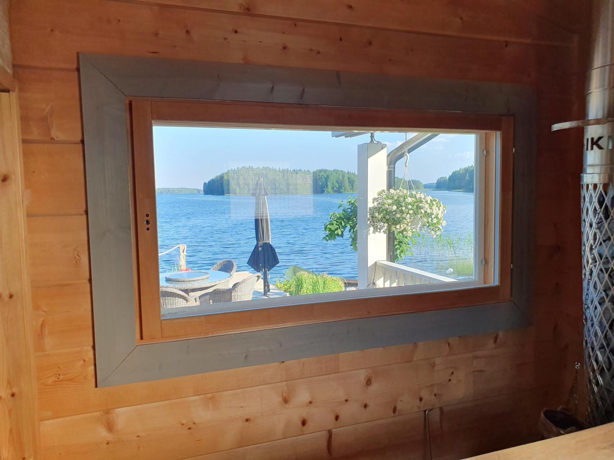 Stunning Log Cabin 45M2 On The Shore Of Kallavesi. กัวปิโอ ภายนอก รูปภาพ